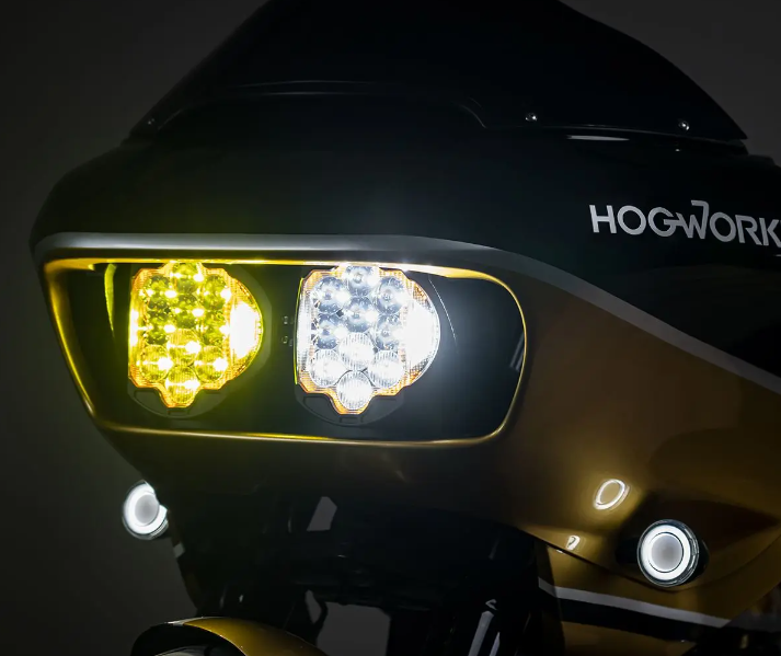 Hogworkz Harley® Road Glide Sabertooth™ Performance LED Headlight