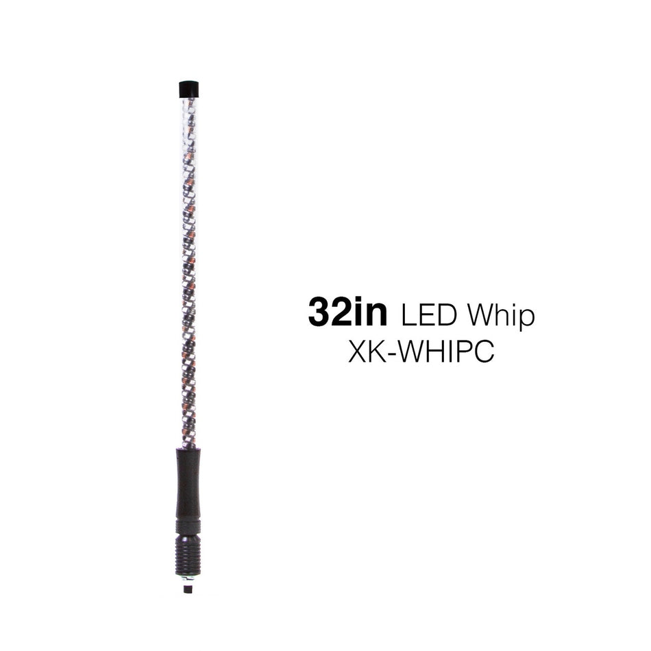 XK Glow No Controller 2nd Gen LED Whip Light Kit Single 32" XK-WHIPC