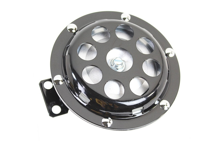 V-Twin 33-1719 Black 6" Horn 9-Hole Harley Ironhead Sportster XLCH 57-79