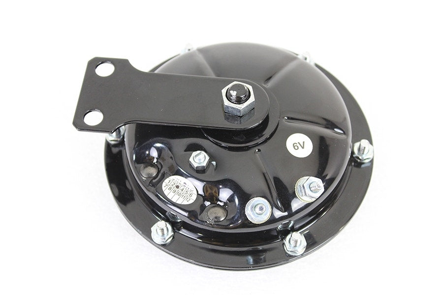 V-Twin 33-1719 Black 6" Horn 9-Hole Harley Ironhead Sportster XLCH 57-79