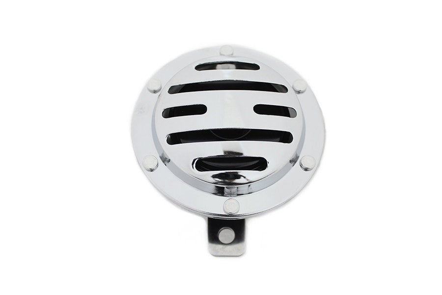 Chrome Slotted Style 12 Volt Horn 33-1773 Harley & Metric Custom