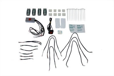 V-Twin 33-1908 LED Marker Lamp Pod Set with 4 Pods Custom Harley Metric Auto