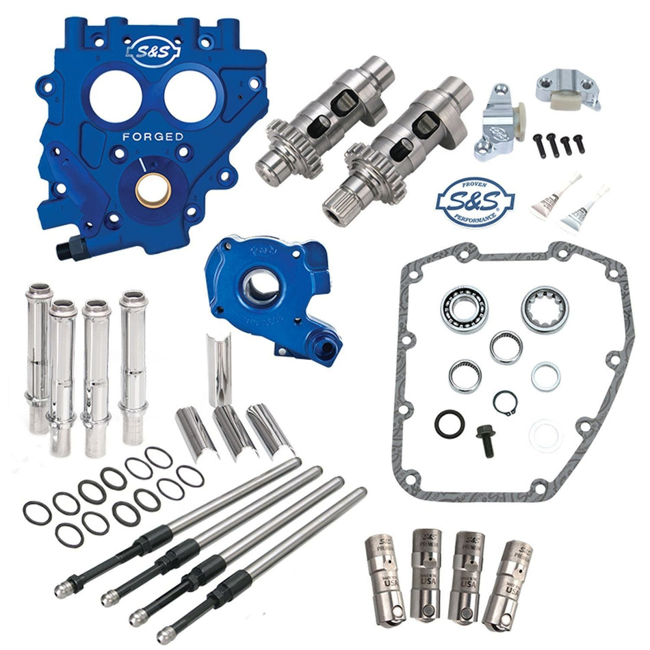 S&S 551EZ Chain Easy Start Cam Camchest Kit w/ Pushrods Oil Pump Plate Harley 99-06