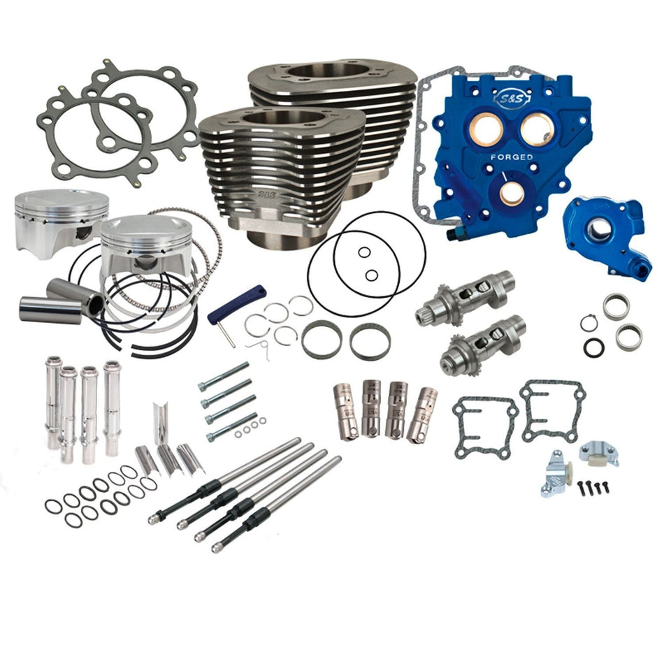 S&S Cycle Power Package Big Bore Kit w/ 585 Cams 99-17 Twin Cam