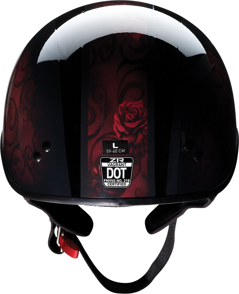 Z1R Vagrant Red Catrina Helmet - Black/Red