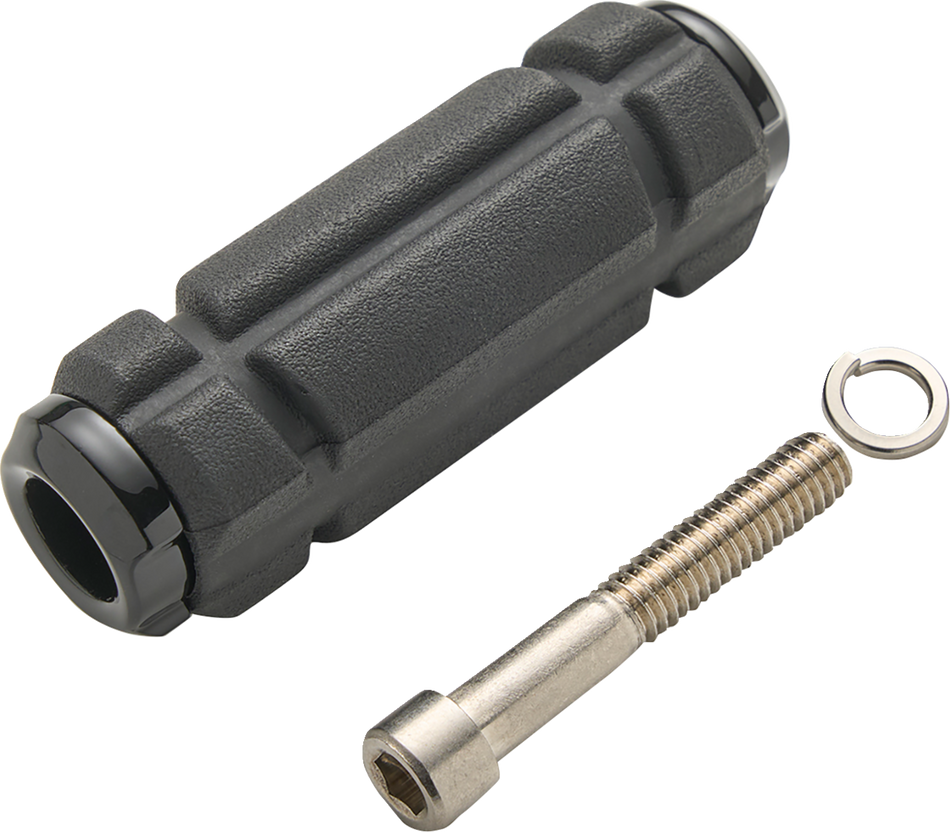 Ciro Chicane Chrome and Black Shift Pegs for Harley