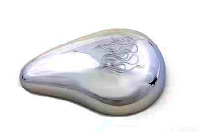 V-Twin 34-0642 Rodan Smooth Air Cleaner w/ Flame Design Harley Big Twin 88-17