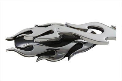 V-Twin 34-1590 Fireball Mirror Set Billet Chrome Pair Harley Metric 65-Up