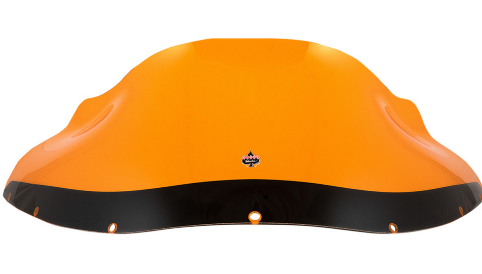 Klock Werks Kolor Flare 9" Orange Windshield 4 Harley FXRP