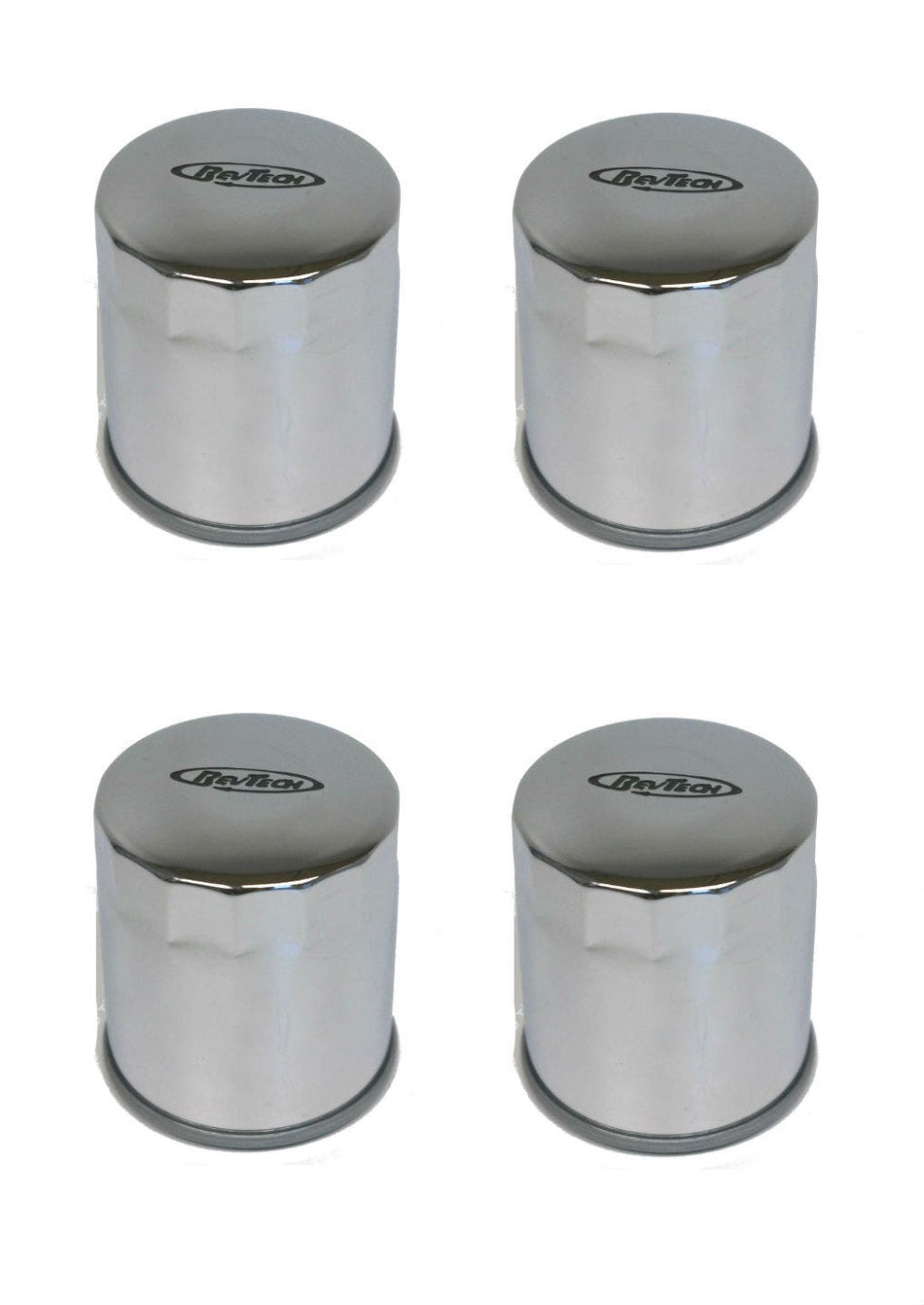 Custom Chrome Rev Tech Oil Filters Lot of 4 for Harley Big Twin EVO Models X 4 