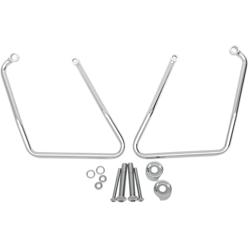 Drag Specialties Chrome Saddlebag Support Brackets Rails Sportster XL 04-16