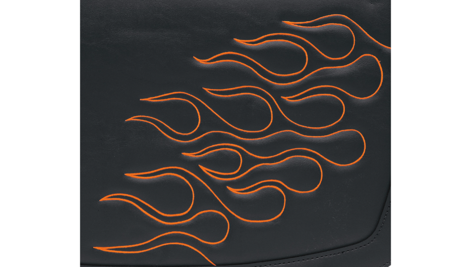 Saddlemen Highwayman Tatto Orange Stitch Large Universal Throwover Saddlebags