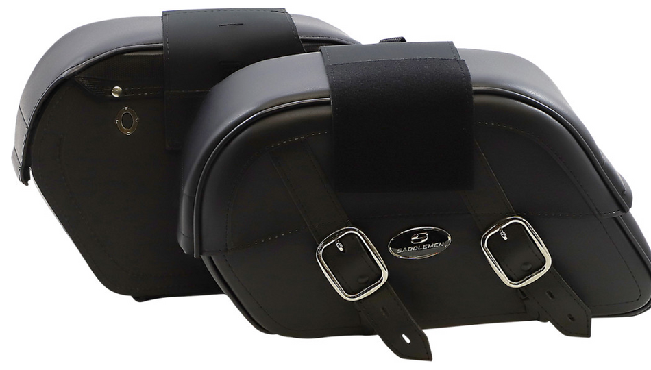 Saddlemen Drifter Slant Throw-Over Large 17" Saddlebags for Harley Metric Cycles