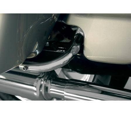 Rick Doss Chrome Saddlebag Guard Eliminator Support Brackets Harley FLHT 97-08