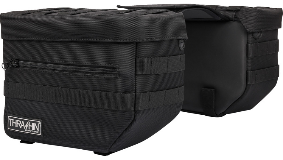 Thrashin Essential V3 Saddlebags 4 Harley Softail Dyna FXR XL and Custom Models