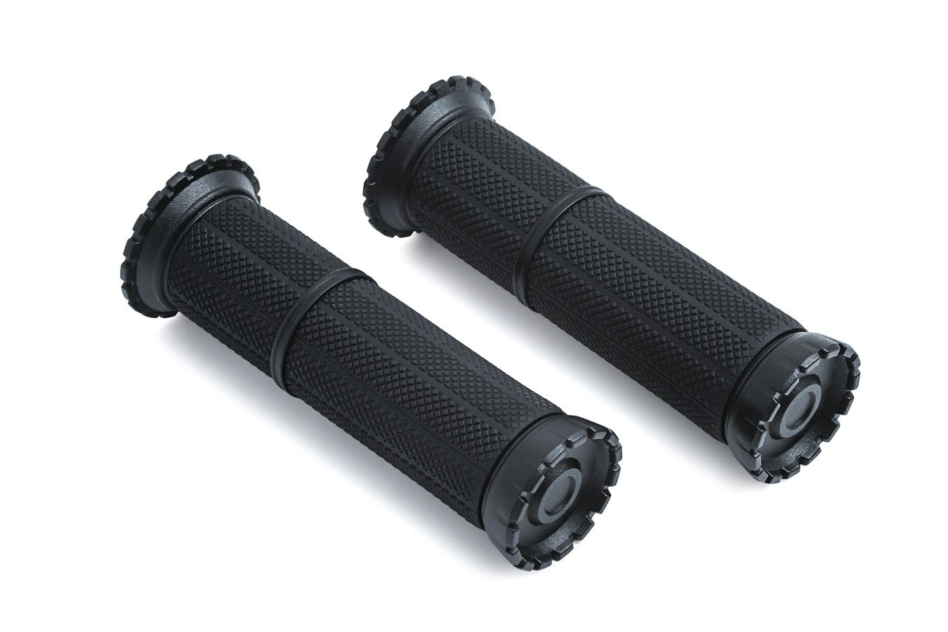 Kuryakyn Satin Black Riot Grips for 1" Diameter Bars Honda Suzuki 3585
