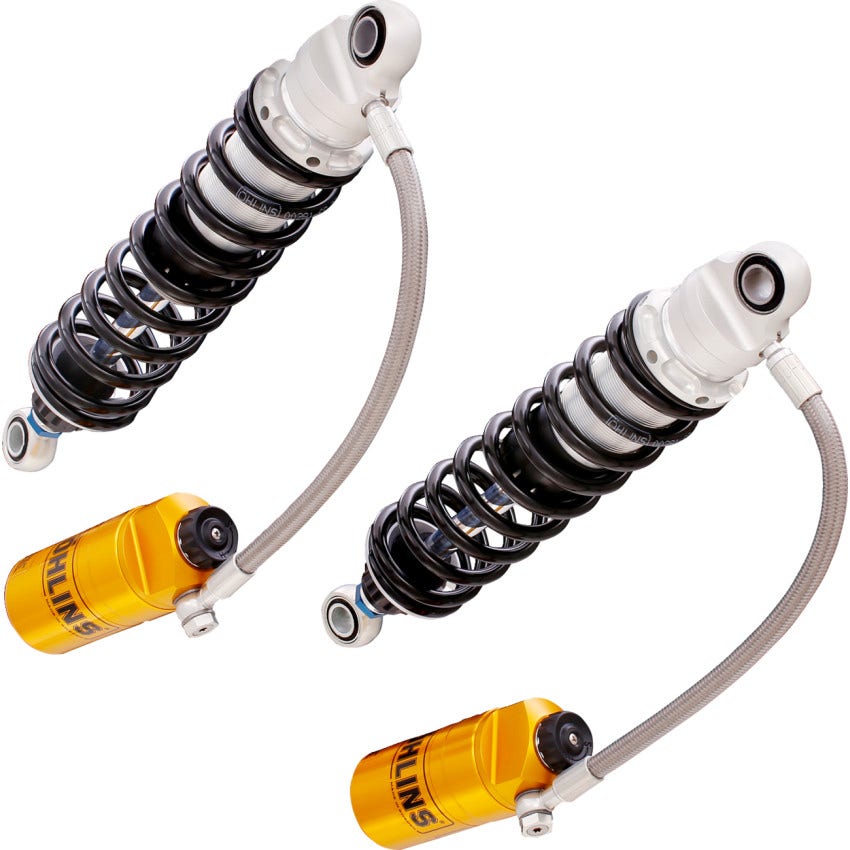 Ohlins STX 36 Twin Shocks W/Black Springs Harley 91-13 Touring Models
