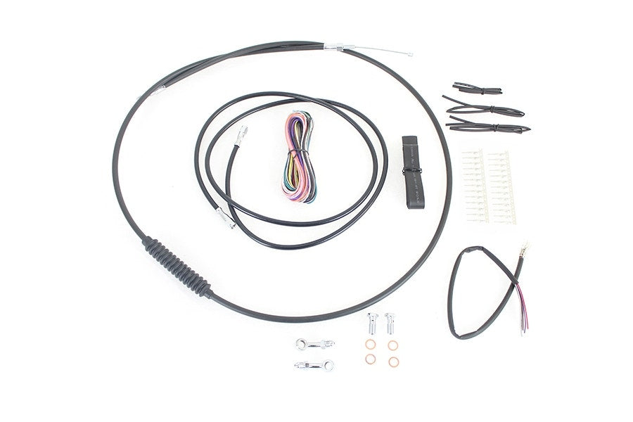 V-Twin 36-1605 12"-14" Handlebar Cable Brake Line Kit Harley FLH/T w/o ABS 08-13