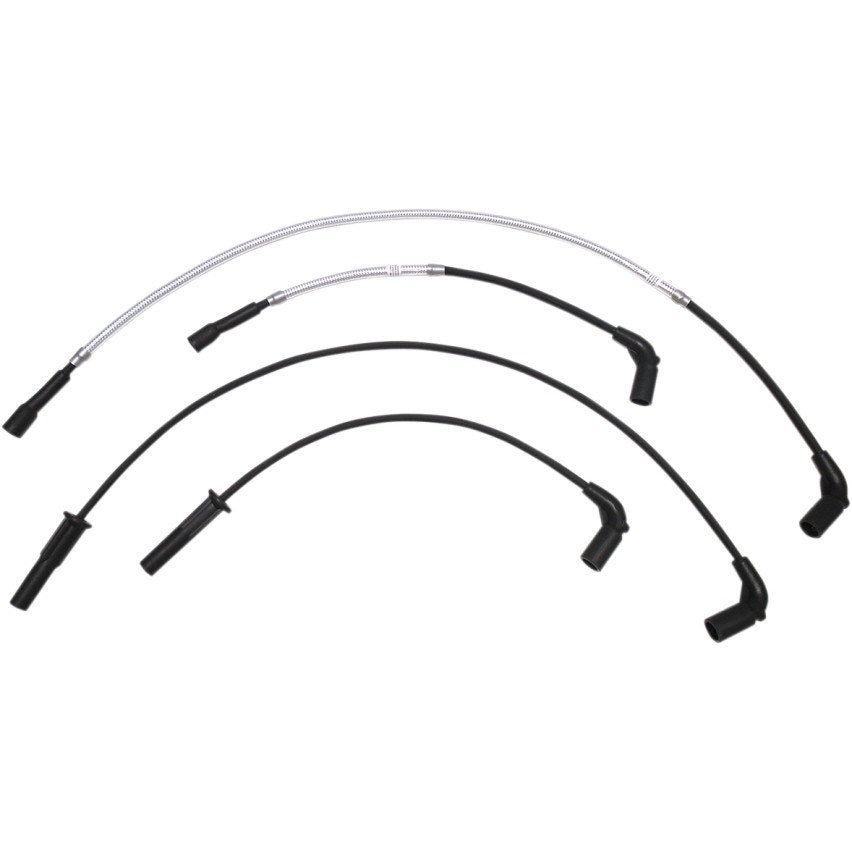 Magnum 3046C Sterling Chromite II Braided Spark Plug Wires Harley Touring 17-Up