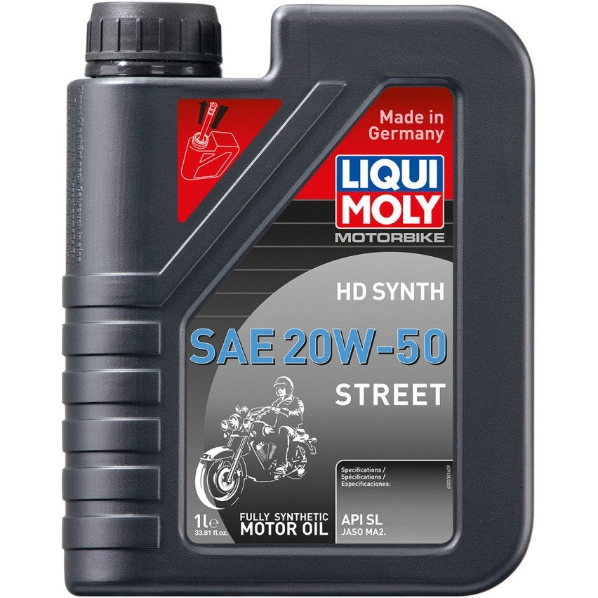 Liqui Moly 20100 Full-Synthetic 20W-50 Engine Oil (1 Liter / 33.8 fl oz.) Harley