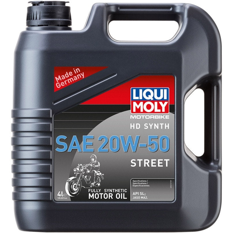 Liqui Moly 20102 Full-Synthetic 20W-50 Engine Oil (4 Liter / 1.06 gal.) Harley
