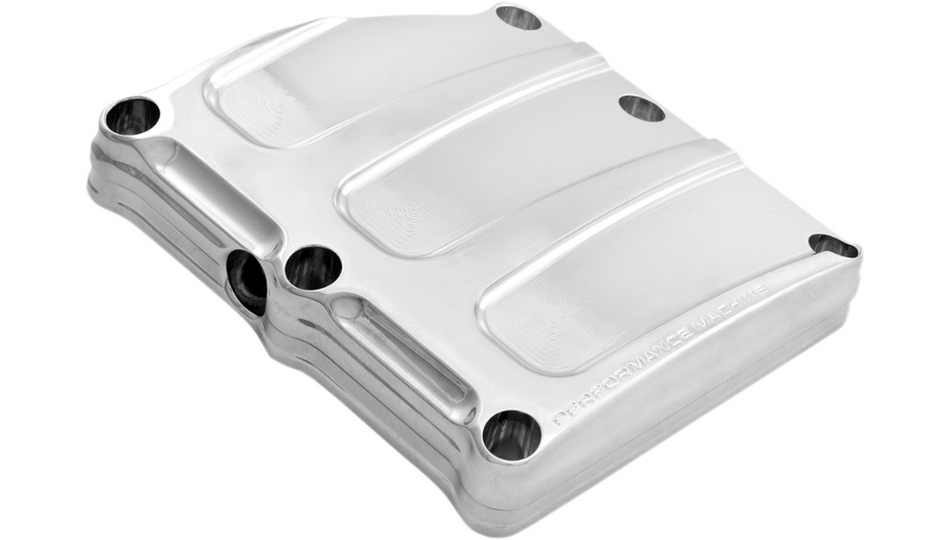 PM Chrome Scallop Transmission Top Cover 4 Harley 17-19 FL Models