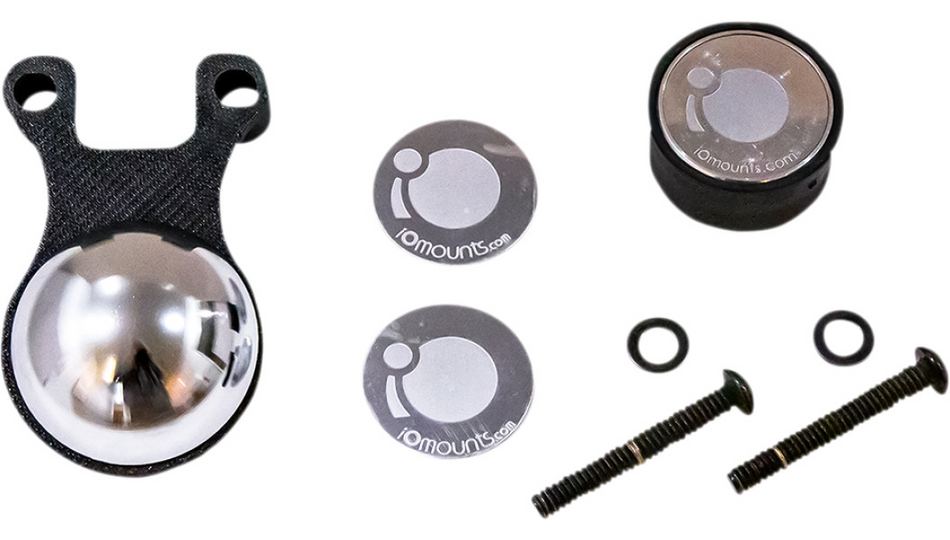 Klock Werks Black Handlebar Perch iOmount Kit 4 Harley 96-23 FL/Dyna/Softail
