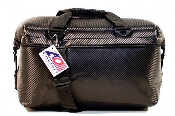 AO Coolers 36 Can Pack Carbon Series Black Bag Luggage | AOCR36BK