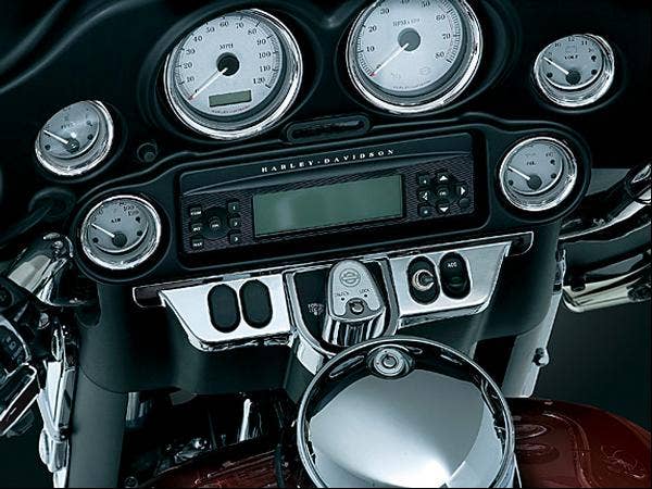 Kuryakyn Chrome Fairing Switch Panel Accent for Harley FLH/X '96-'13