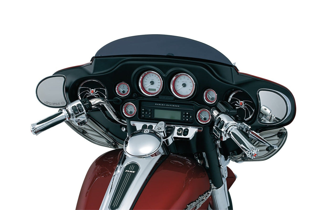 Kuryakyn Chrome Fairing Switch Panel Accent for Harley FLH/X '96-'13