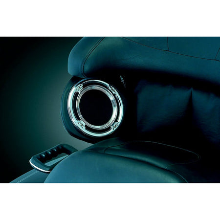 Kuryakyn Chrome Rear Speaker Accents for Harley FLH/T 98-13 | 3792