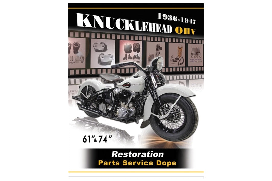 V-Twin 48-0928 Harley Davidson Knucklehead Service & Parts Manual Restoration