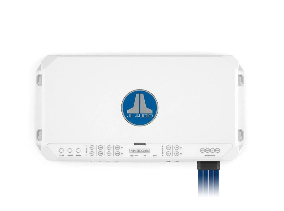 JL Audio 8 Ch. Class D Full-Range Marine Amplifier with Integrated DSP 800W