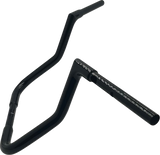 FBI Fat Baggers 1-1/4" EZ Flat Top Handlebars for Harley-Davidson FLH/X '23-'26 - Black / 13" Reduced Reach