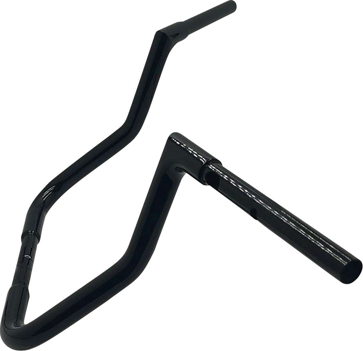 FBI Fat Baggers 1-1/4" EZ Flat Top Handlebars for Harley-Davidson FLH/X '23-'26 - Black / 13" Reduced Reach