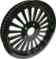 Harddrive 66Tx1" Black Full Spoke Billet Pulley for Harley 07-17 Softail Dyna