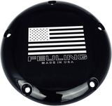 Feuling American Flag Logo Derby Cover for 1999-2018 Harley-Davidson Touring / Softail / Dyna