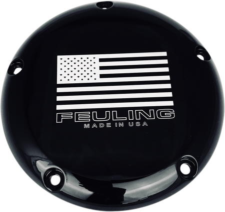 Feuling American Flag Logo Derby Cover for 1999-2018 Harley-Davidson Touring / Softail / Dyna