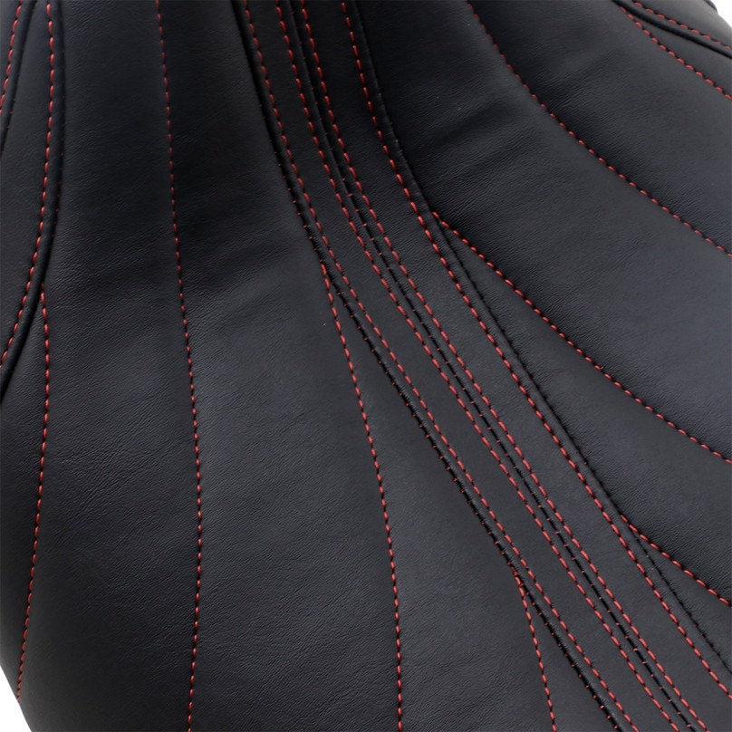 Mustang 75059AB Black/Red Gravity Revere Journey Solo Seat Harley Touring 08-Up