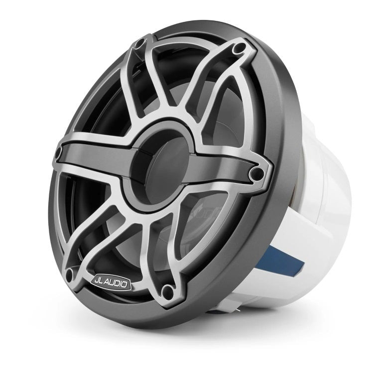 JL Audio 10-Inch Marine Subwoofer Driver Metallic Gray Trim Sport Grille, 4?