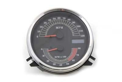 Electronic Analog Speedometer MPH Speedo Tachometer Tach Combo Harley FXST