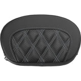 Saddlemen Mini Contour Sissy Bar Pad, Carbon Fiber Lattice Stitch, Harley-Davidson