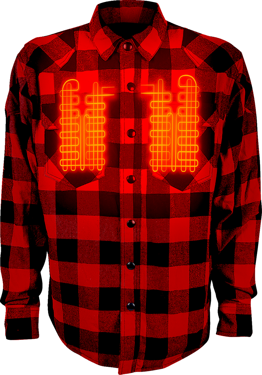 Gerbing Heated Clothing 7V Battery Powered Heated Flannel Shirt