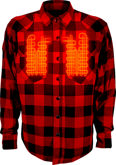 Gerbing Heated Clothing 7V Battery Powered Heated Flannel Shirt