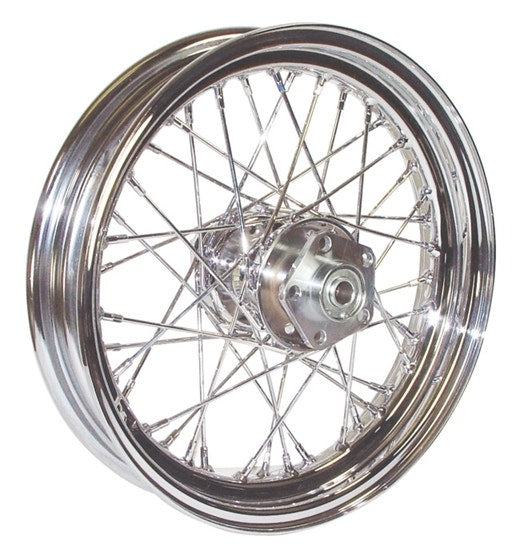 Mid USA 51707 Chrome 40 Spoke 16" x 3" Rear Wheel 3/4" Bearing Harley 79-99