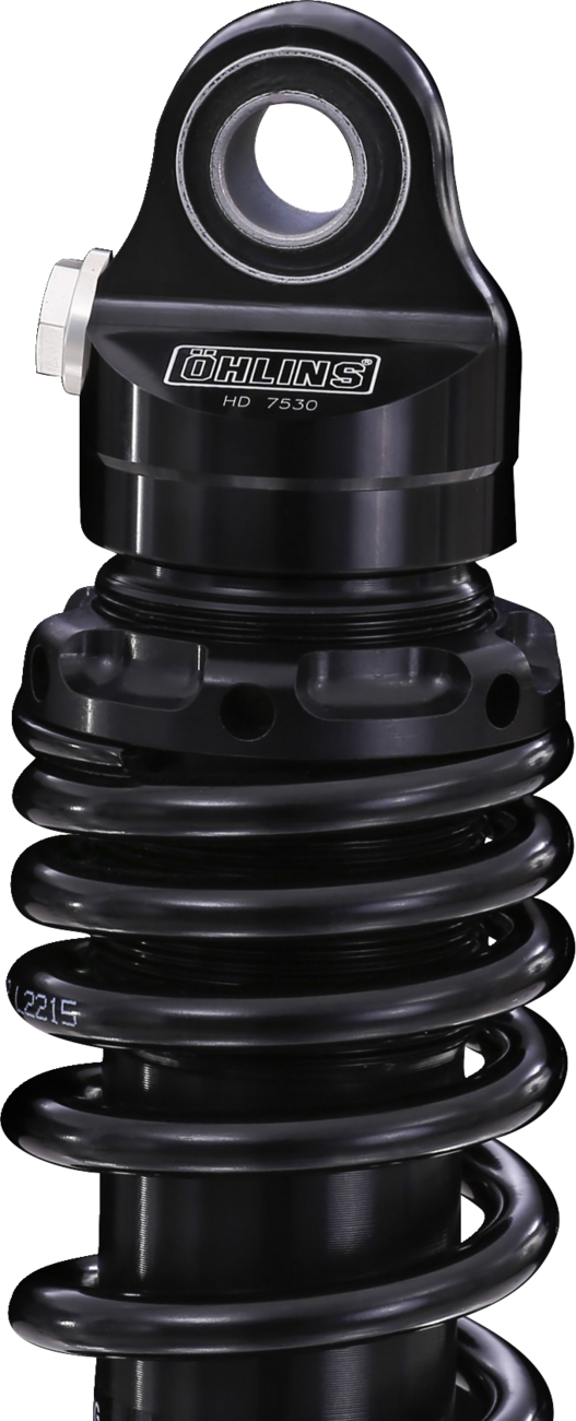 Ohlins STX36 Blackline HD776 Rebound Adjustable 12" Twin Shocks for 1990-2025 Harley-Davidson Touring - Black