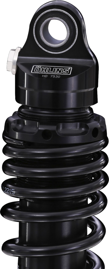 Ohlins STX36 Blackline HD776 Rebound Adjustable 12" Twin Shocks for 1990-2025 Harley-Davidson Touring - Black