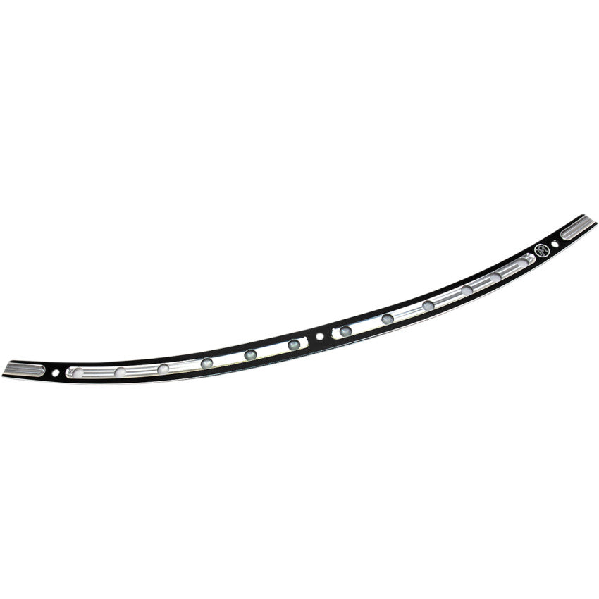 PM Performance Machine Hole Shot Windshield Trim Black Contrast Cut Harley 14-23