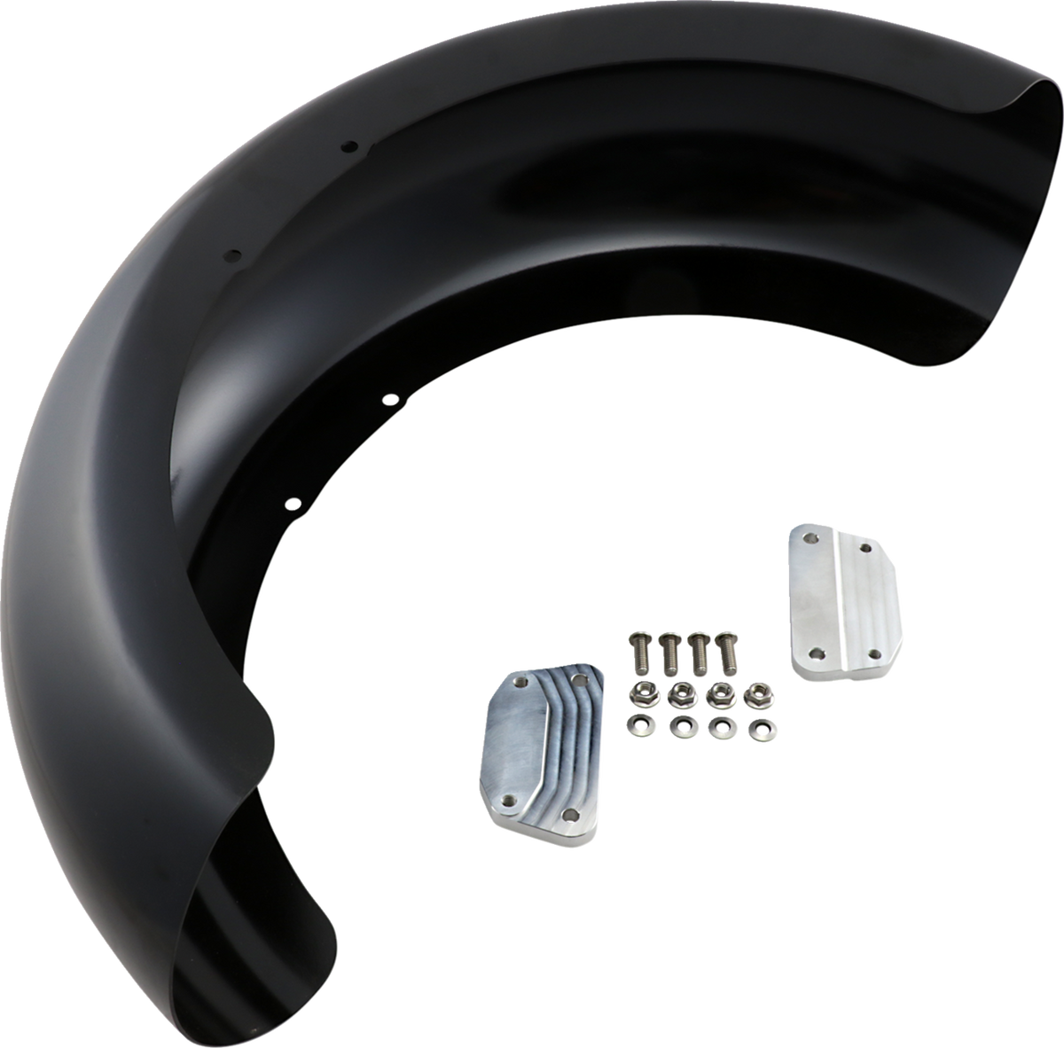 Klock Werks Hugger Series Front Fender with Mounting Blocks for Softail/Dyna