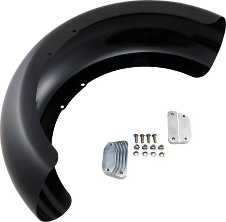 Klock Werks Hugger Series Front Fender with Mounting Blocks for Softail/Dyna